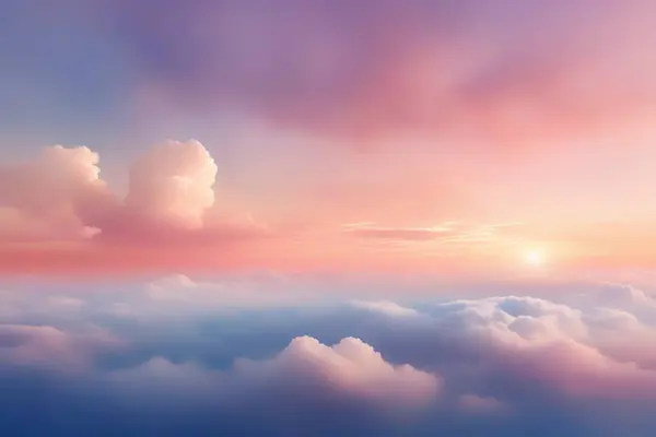 yumuşak bulut arkaplanı Bokeh ile çok renkli gradyan