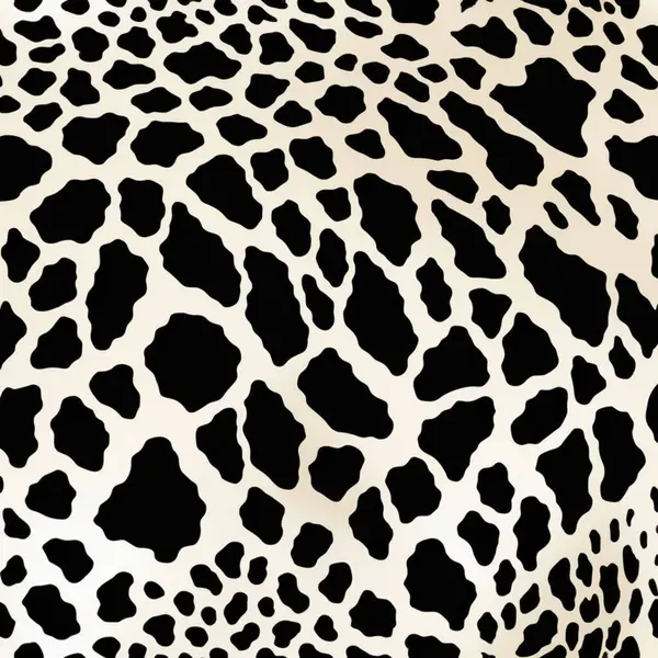 Animal skin texture with black spots on a white background.