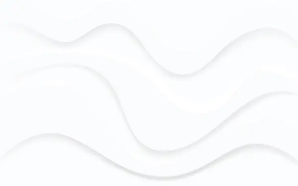 Dalgalı beyaz katmanlar soyut arkaplan, parlak uzayda dalga dekorasyonu ile örtüşen katman. Pankart, el ilanı, kart veya broşür kapağı için minimalist modern grafik tasarım unsuru kesme biçimi konsepti 