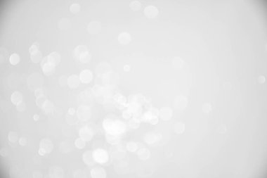 Soyut sahte arkaplan, beyaz ışıklar, Noel arkaplanı, tatil