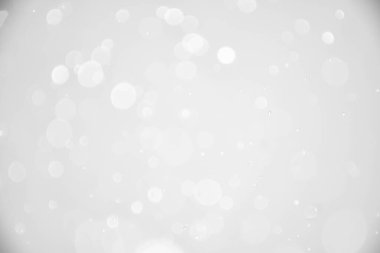 Beyaz ışıklarla soyut bulanık arkaplan. Yılbaşı ve yeni yıl geçmişi. vektör illüstrasyonu