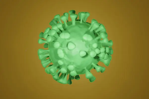 3 boyutlu illüstrasyon. Corona virüsü. virüs virüsü konsepti.