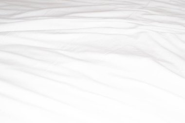 Beyaz buruşuk kumaş dokusu. soyut ve boş arkaplan.