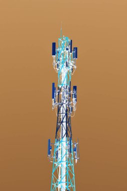 Yüksek voltaj gökyüzü mavi.