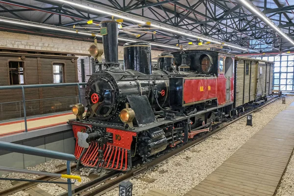 stock image Railway museum in Haifa, Israel. The museum traces the history of rail travel in Israel from 1892 to the present day.