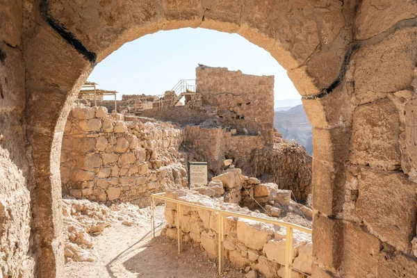 Masada National Park in the Dead Sea region of Israel.