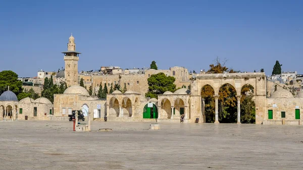 Иерусалим Израиль Октября 2022 Года Храмовая Гора Старом Городе Иерусалима — стоковое фото