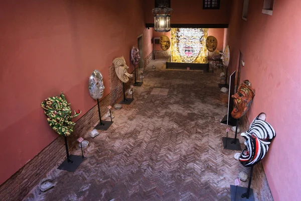 Venice, Italy - June 22, 2023: the House of Carlo Goldoni or Casa di Carlo Goldoni, currently the Theatrical Art Museum.