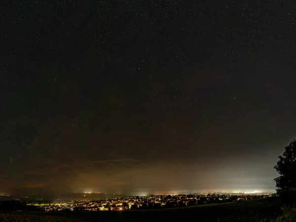 Uma Vista Noturna Com Vista Para Penrith English Lake District — Fotografia de Stock