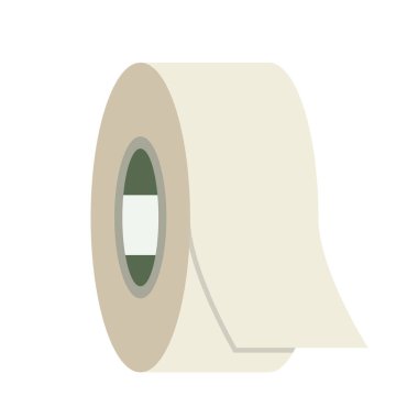 İzole edilmiş renkli bant ofis arz simgesi Vektör illüstrasyonu