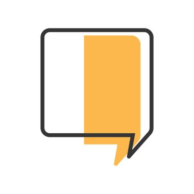 Isolated empty colored comic speech bubble Vector illustration