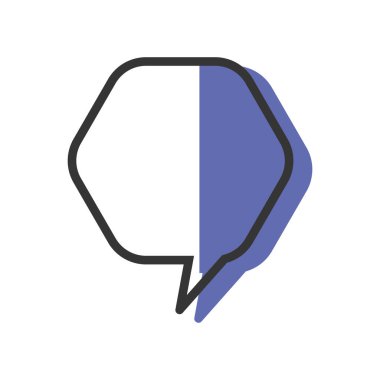 Isolated empty colored comic speech bubble Vector illustration