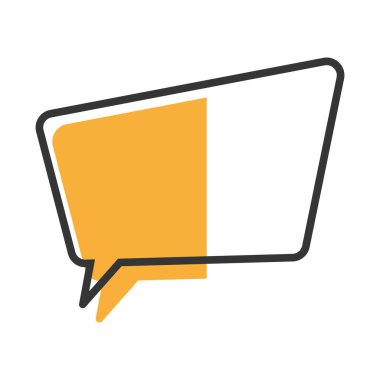 Isolated empty colored comic speech bubble Vector illustration