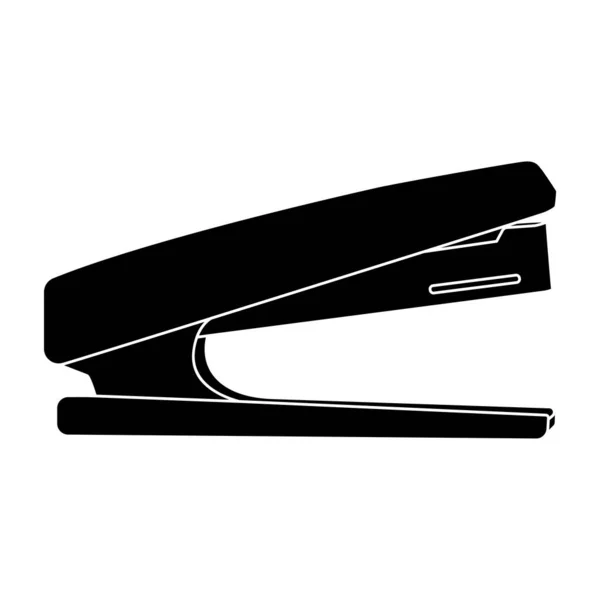 Isolierte Silhouette Des Hefters Office Supply Symbol Vector Illustration — Stockvektor