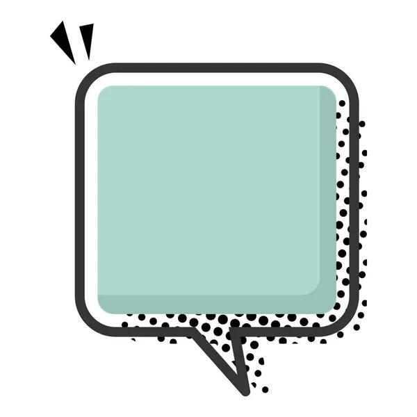 Isolated Empty Colored Comic Speech Bubble Vector Illustration — 스톡 벡터