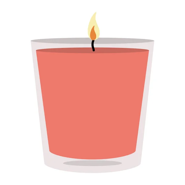Isolated Colored Aromatherapy Candle Icon Vector Illustration — Stock Vector