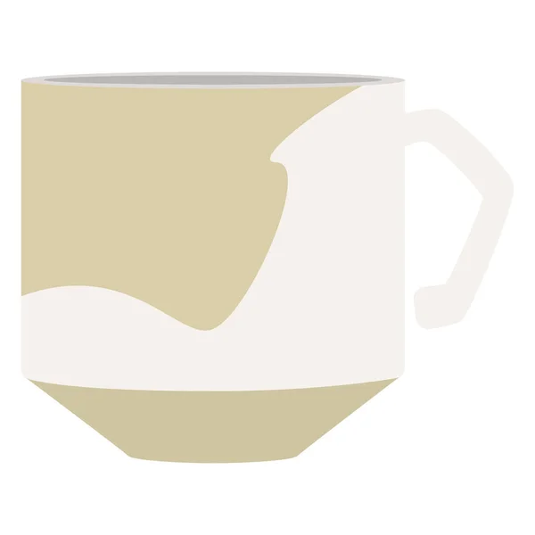 Izolált Színes Absztrakt Kávé Csésze Ikon Vektor Illusztráció — Stock Vector