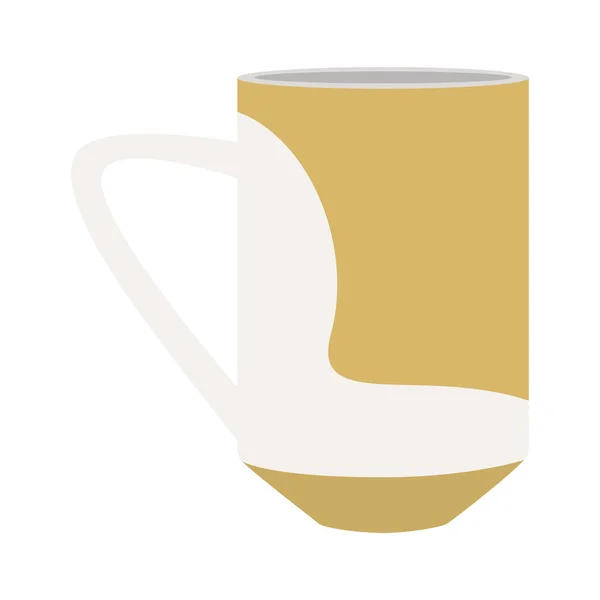 Izolált Színes Absztrakt Kávé Csésze Ikon Vektor Illusztráció — Stock Vector