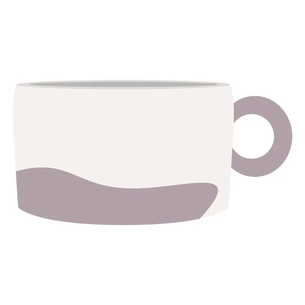 Isolierte Farbige Abstrakte Kaffeetasse Ikone Vector Illustration — Stockvektor