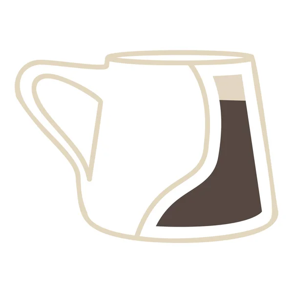 Geïsoleerde Gekleurde Abstracte Koffiebeker Pictogram Vector Illustratie — Stockvector