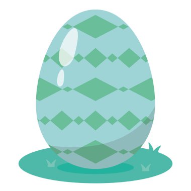 Renkli Paskalya yumurtası ikonu Vektör illüstrasyonuName