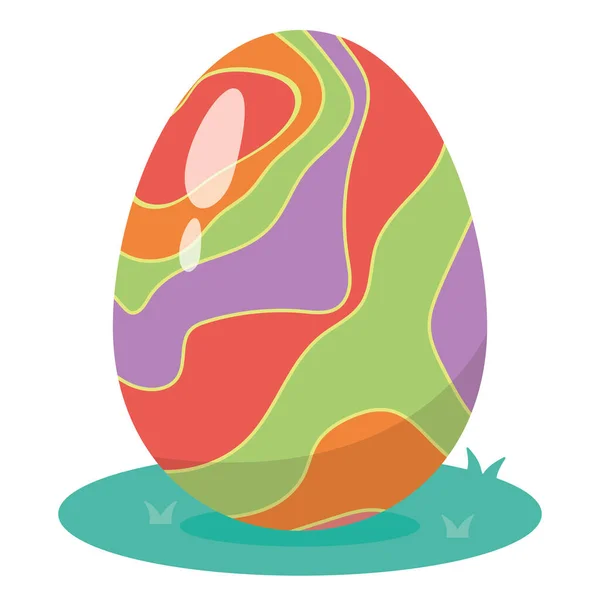 Isolated Colored Easter Egg Icon Vector Illustration — Stock Vector
