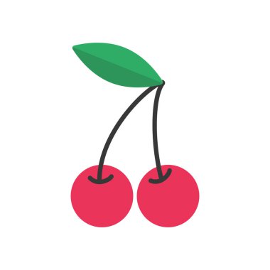 Isolated colored casino cherry icon Vector illustration