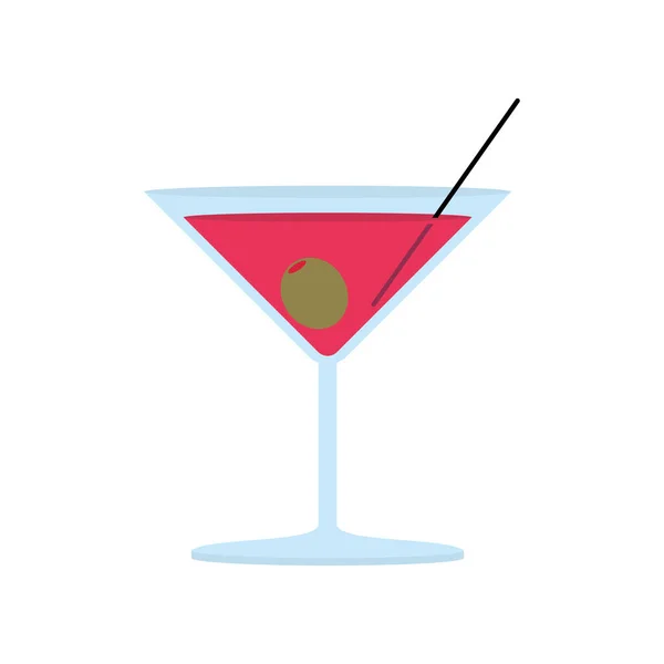 Isolierte Farbige Casino Cocktail Ikone Vector Illustration — Stockvektor