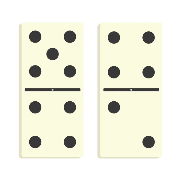 Isolerade Par Dominoobjekt Ikon Vektor Illustration — Stock vektor