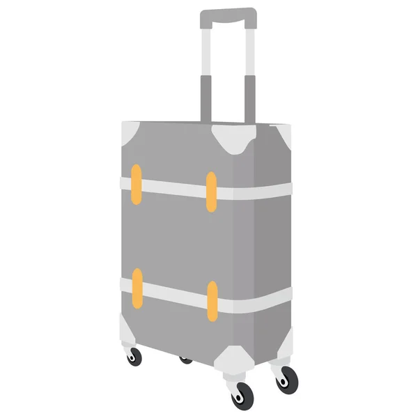 Isolated Colored Travel Suitcase Icon Vector Illustration - Stok Vektor