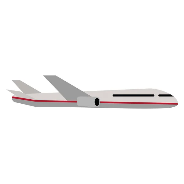 Geïsoleerde Gekleurde Vliegtuig Voertuig Pictogram Vector Illustratie — Stockvector