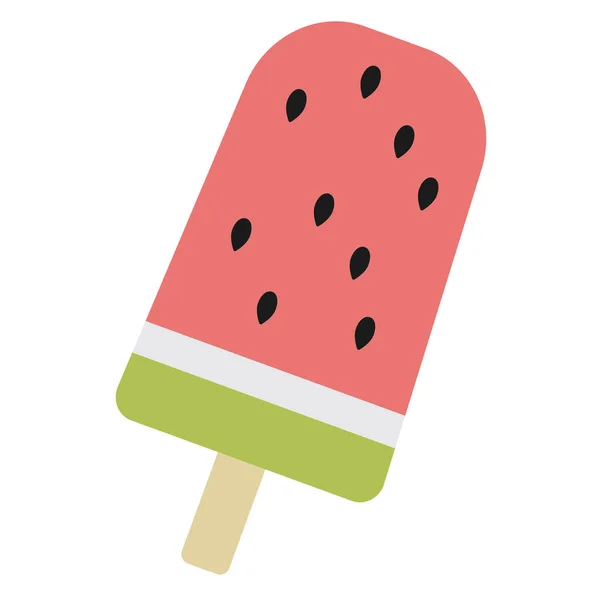 Isolierte Farbige Wassermelonen Lutscher Ikone Vector Illustration — Stockvektor