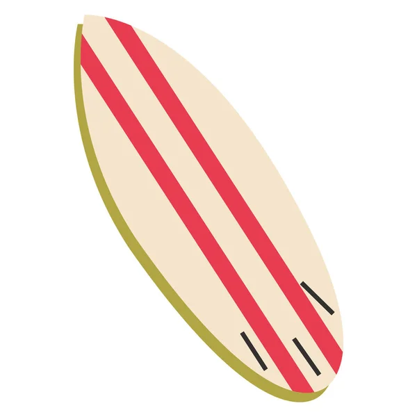 Isolerad Färgad Sommar Surfbräda Ikon Vektor Illustration — Stock vektor