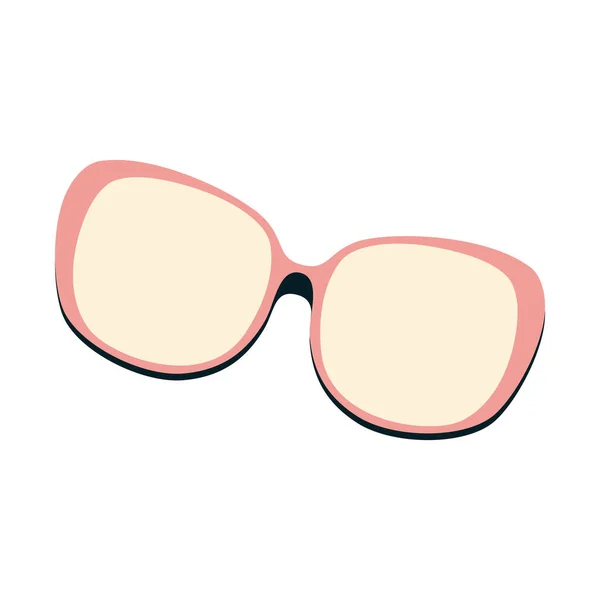 隔離された色の夏のサングラスのアイコンベクトルイラスト — ストックベクタ