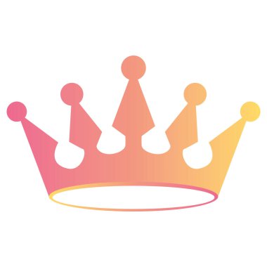 Isolated colored king or queen golden crown icon Vector illustration