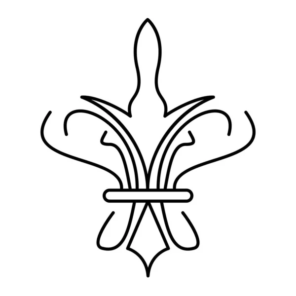 Isolerade Abstrakta Lys Blomma Symbol Ikon Vektor Illustration — Stock vektor