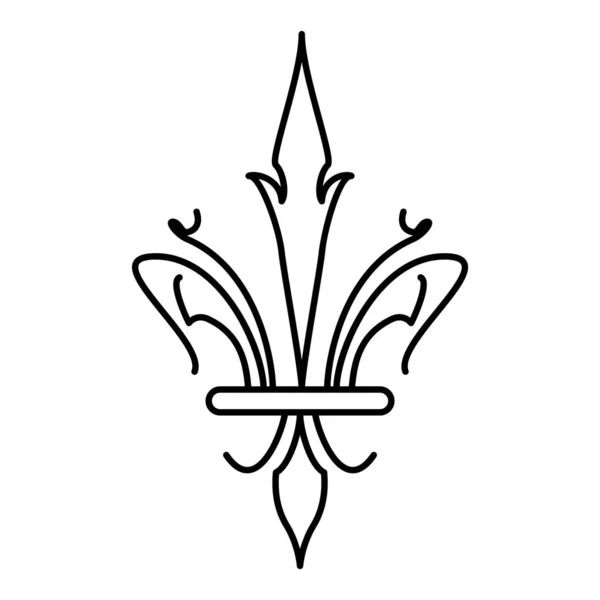 Izolált Absztrakt Lúg Virág Szimbólum Ikon Vektor Illusztráció — Stock Vector