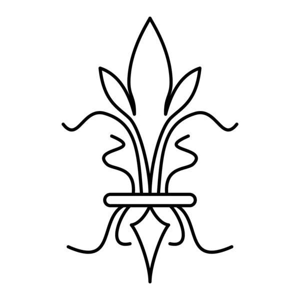 Izolált Absztrakt Lúg Virág Szimbólum Ikon Vektor Illusztráció — Stock Vector