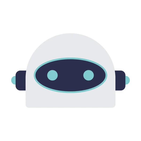 Απομονωμένο Χαριτωμένο Χαρακτήρα Ρομπότ Avatar Διάνυσμα Εικονογράφηση — Διανυσματικό Αρχείο
