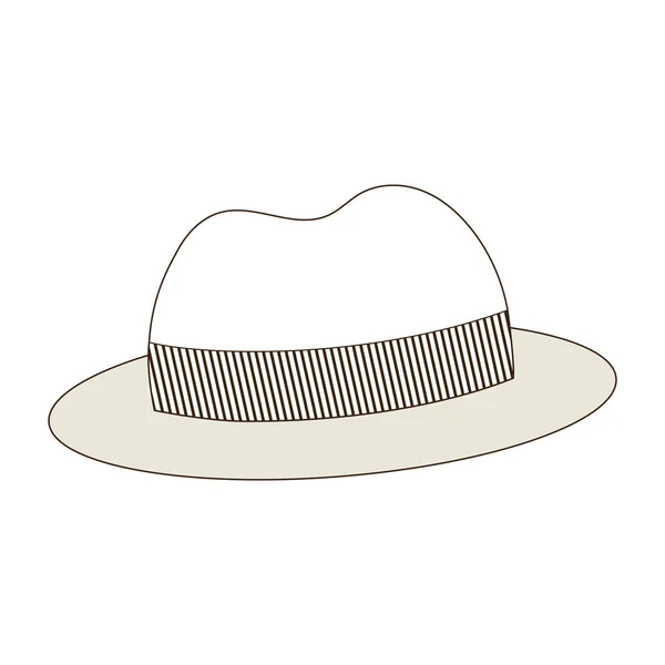 絶縁された流行のヒップスターの帽子のアイコンベクトルイラスト — ストックベクタ