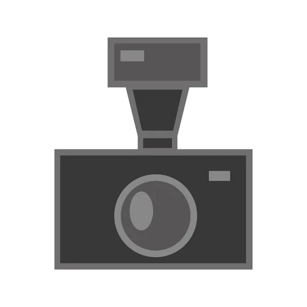 Изолированная Иконка Камеры Фотографическое Устройство Векторная Иллюстрация — стоковый вектор