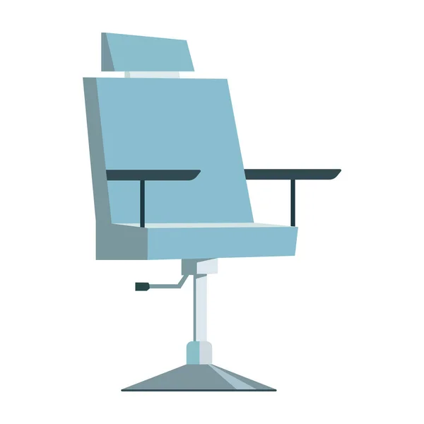 隔離された色の床屋の椅子のアイコン床屋の椅子ベクトルイラスト — ストックベクタ