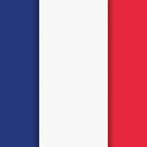 Fundo Colorido Com Bandeira França Ilustração Vetorial — Vetor de Stock