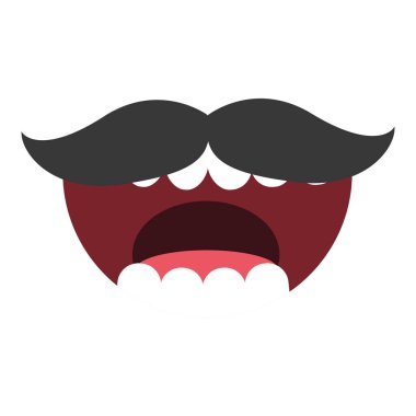 İzole edilmiş renkli ağız oyuncağı taslak ikonu Vektör illüstrasyonu