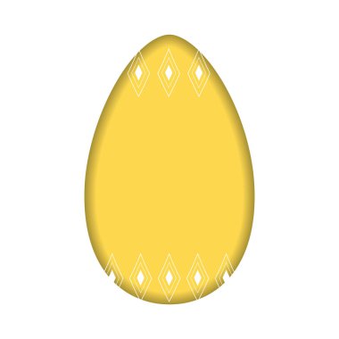 Renkli Paskalya yumurtası ikonu Vektör illüstrasyonuName