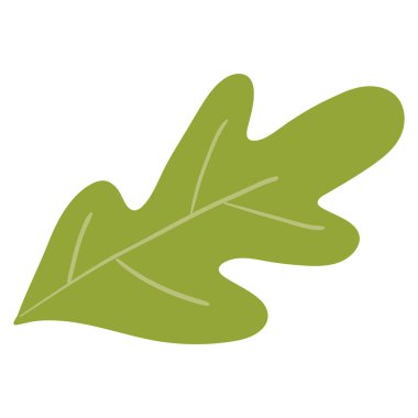 İzole edilmiş renkli mevsimsel yaprak ikonu Vektör illüstrasyonu