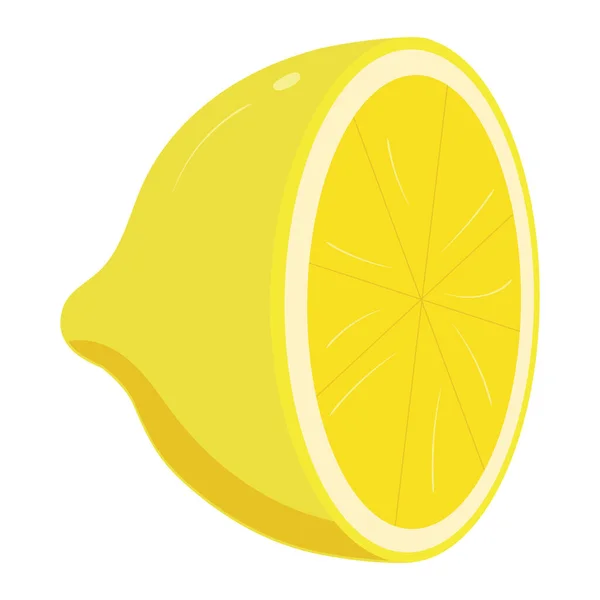 Isolée Icône Fruit Citron Vert Coloré Illustration Vectorielle — Image vectorielle
