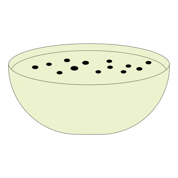 Isolated Empty Salad Bowl Icon Vector Illustration — Stock Vector