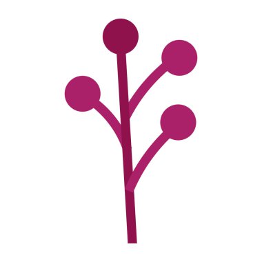 İzole edilmiş doğal yaprak ikonu Vektör illüstrasyonu