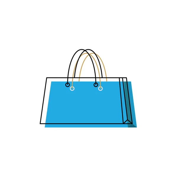 Isolated Colored Shopping Bag Icon Vector Illustration — Stock Vector